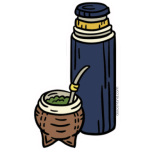 Adesivo mate e thermos