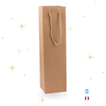 Completa il tuo regalo con questo Sachetto per Vino. Colore avana