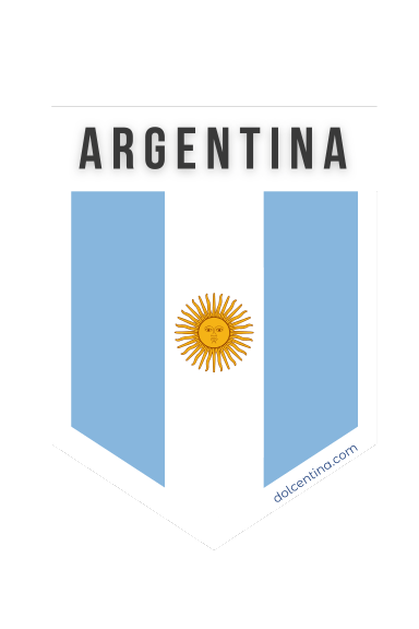 Sticker ARGENTINA BANDERA Y ESCRITA