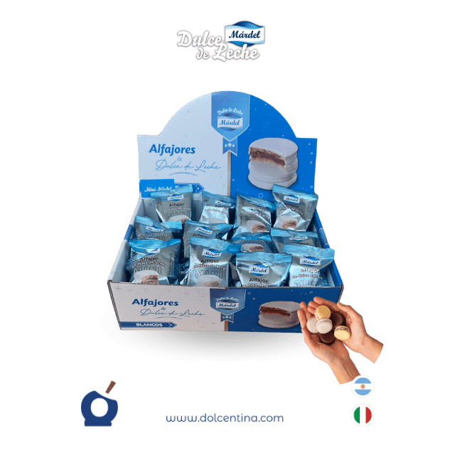 Box Mini Alfajores Mardel Cioccolato Bianco | 36u