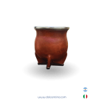 Mate de Ceramica forrado con cuero