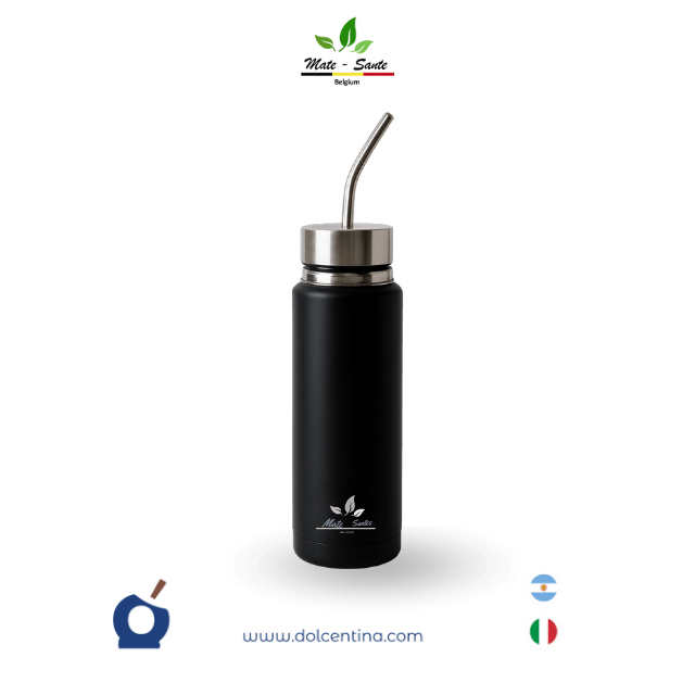 Novedad: Mate autocebante 100% acero inoxidable - Negro