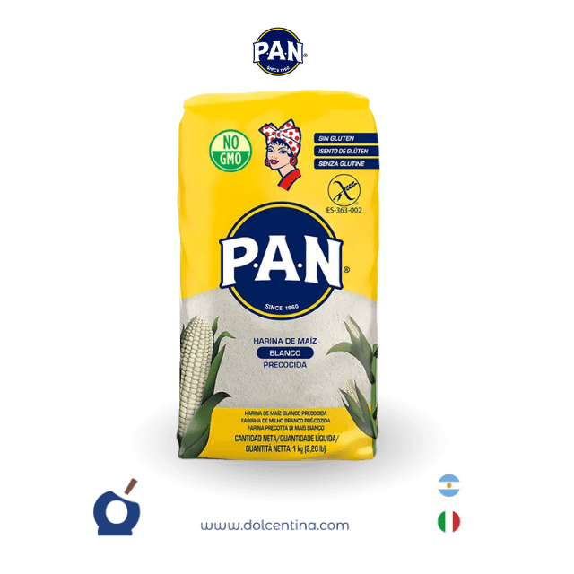 Farina di Mais Bianco Precotta PAN | 1kg